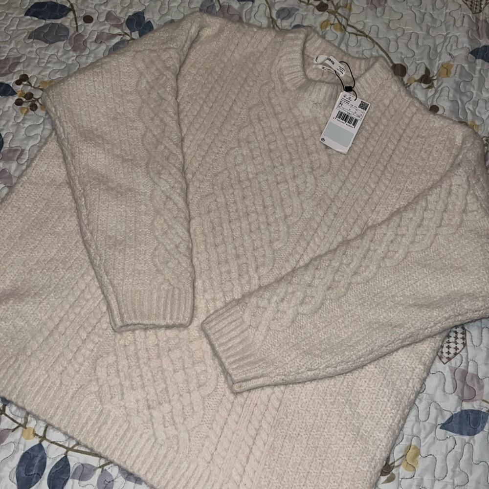 Mango knitted wool blend oversized sweater